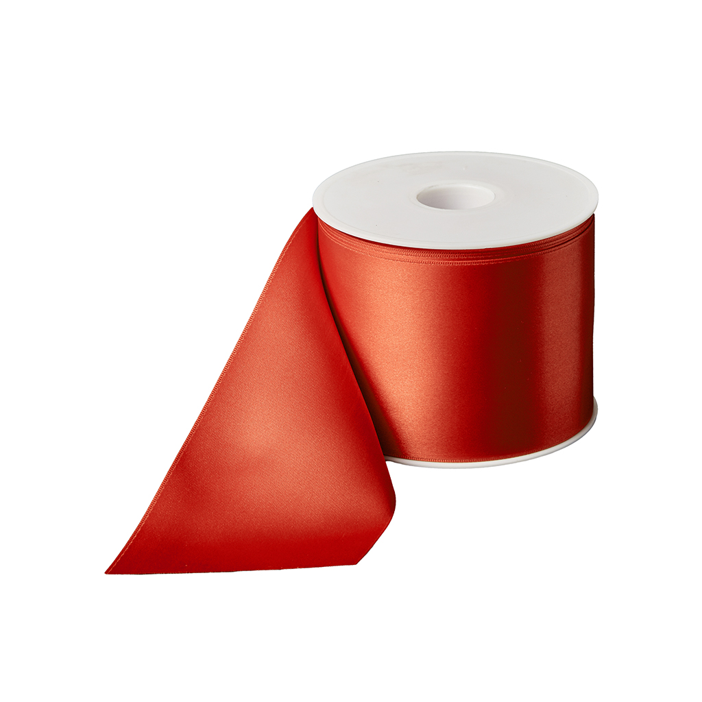 Rouwlint Creative Ribbon 75 MM Rood 026 Rol 25 meter