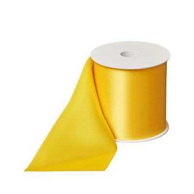 Rouwlint CreativeRibbon 100 MM Gelb 057 Rol 25 meter