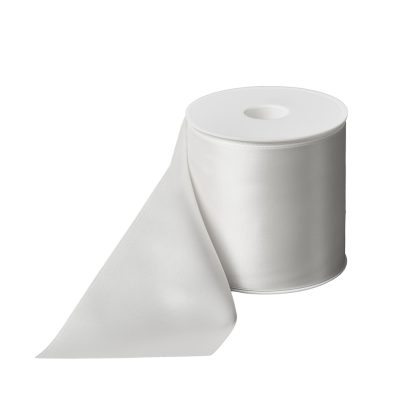 Rouwlint CreativeRibbon 100 MM  Offwhite 010 Rol 25 meter