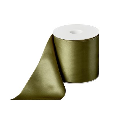 Rouwlint CreativeRibbon 100 MM Olivengrun 056 Rol 25 meter