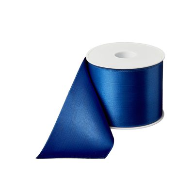 Rouwlint CreativeRibbon 75 MM Enzianblau 025 Rol 25 meter