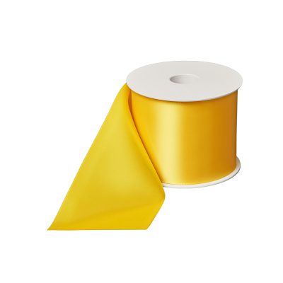 Rouwlint CreativeRibbon 75 MM Gelb 057 Rol 25 meter