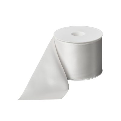 Rouwlint CreativeRibbon 75 MM Offwhite 010 Rol 25 meter