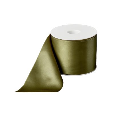 Rouwlint CreativeRibbon 75 MM Olivengrun 056 Rol 25 meter