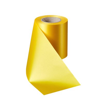 Rouwlint SuperSatin 100 MM Gelb 057 Rol 25 meter