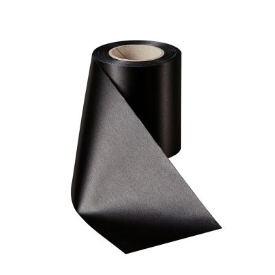 Rouwlint SuperSatin 100 MM Schwartz 031 Rol 25 meter