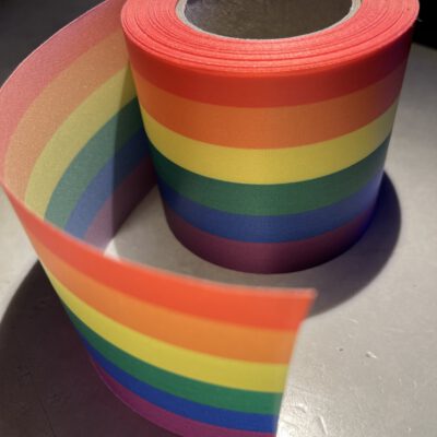 Rouwlint 150 mm Regenboog