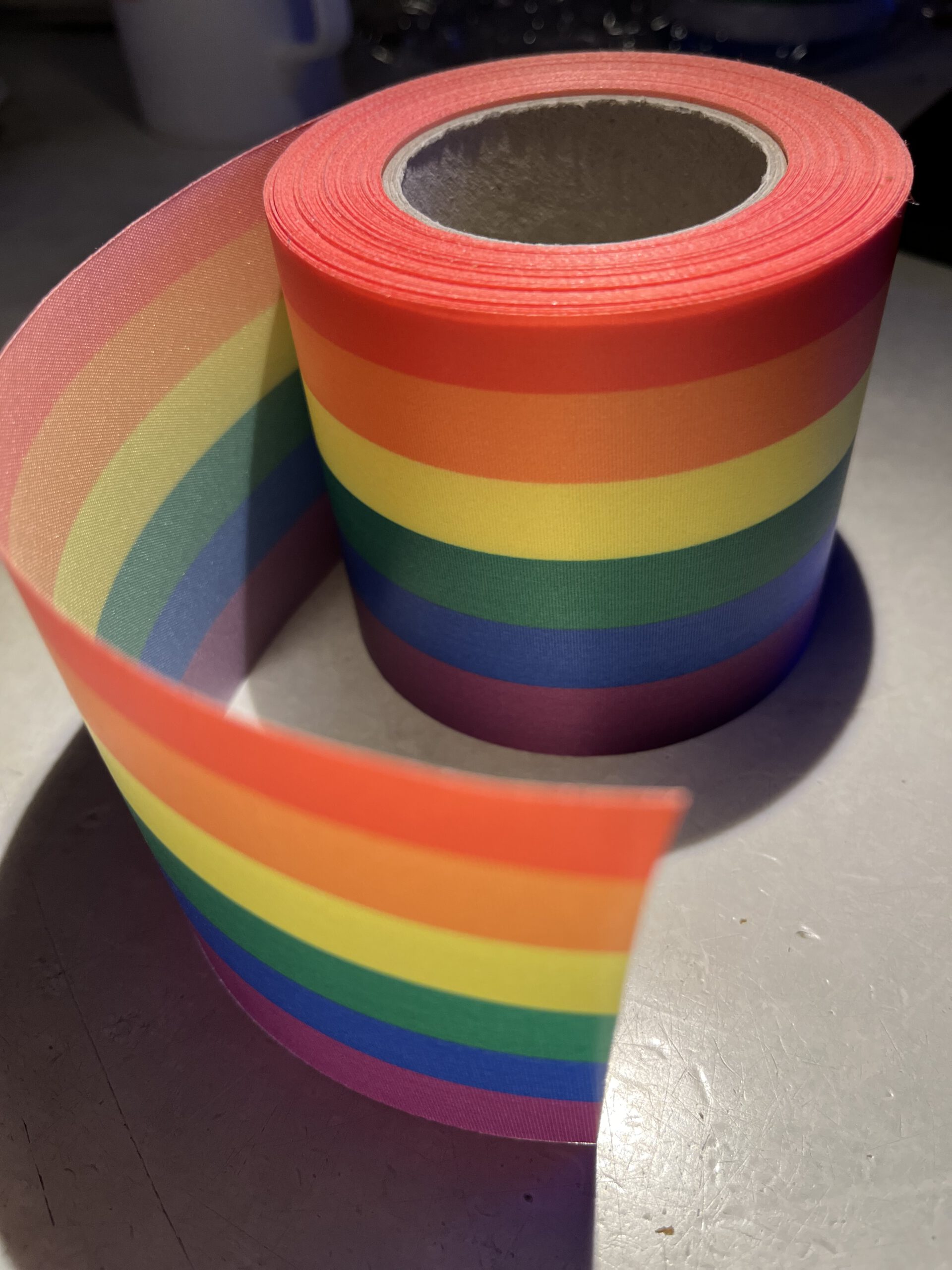 Rouwlint 150 mm Regenboog