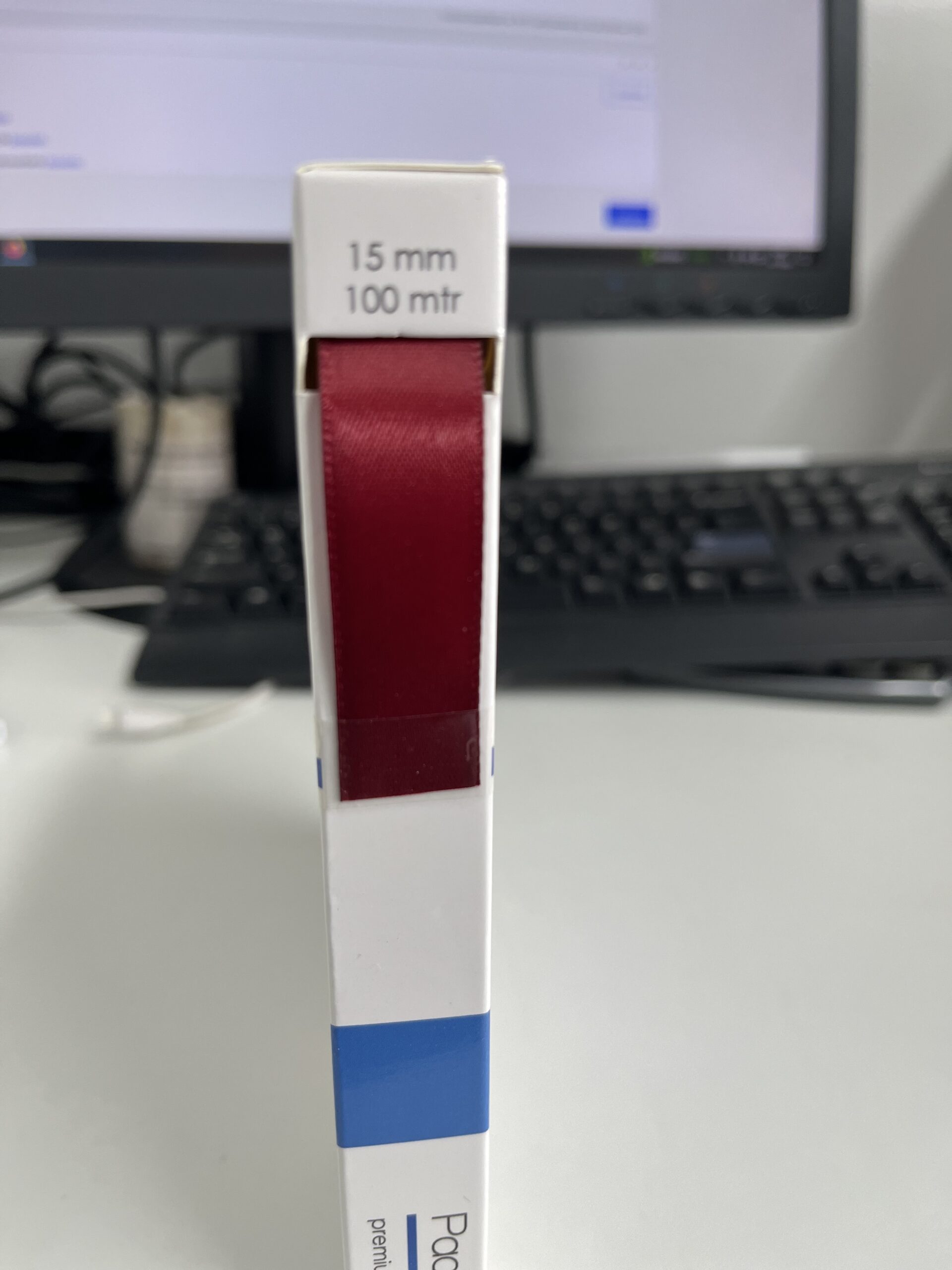 Verpakkingslint 15 MM Burgundy
