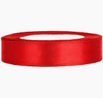 Verpakkingslint 25 MM Tomato rood Satin Ribbon High End bedrukbaar  25 meter op rol
