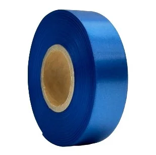 Verpakkingslint 25 MM Royal Blue Satin Ribbon High End bedrukbaar  25 meter op rol