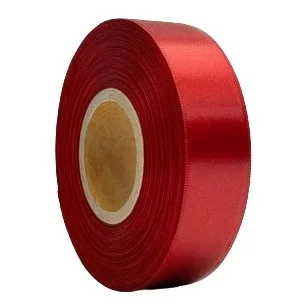 Verpakkingslint 25 MM Bordeaux Satin Ribbon High End bedrukbaar  25 meter op rol