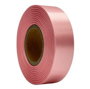 Verpakkingslint 25 MM Pastel Rose Satin Ribbon High End bedrukbaar  25 meter op rol