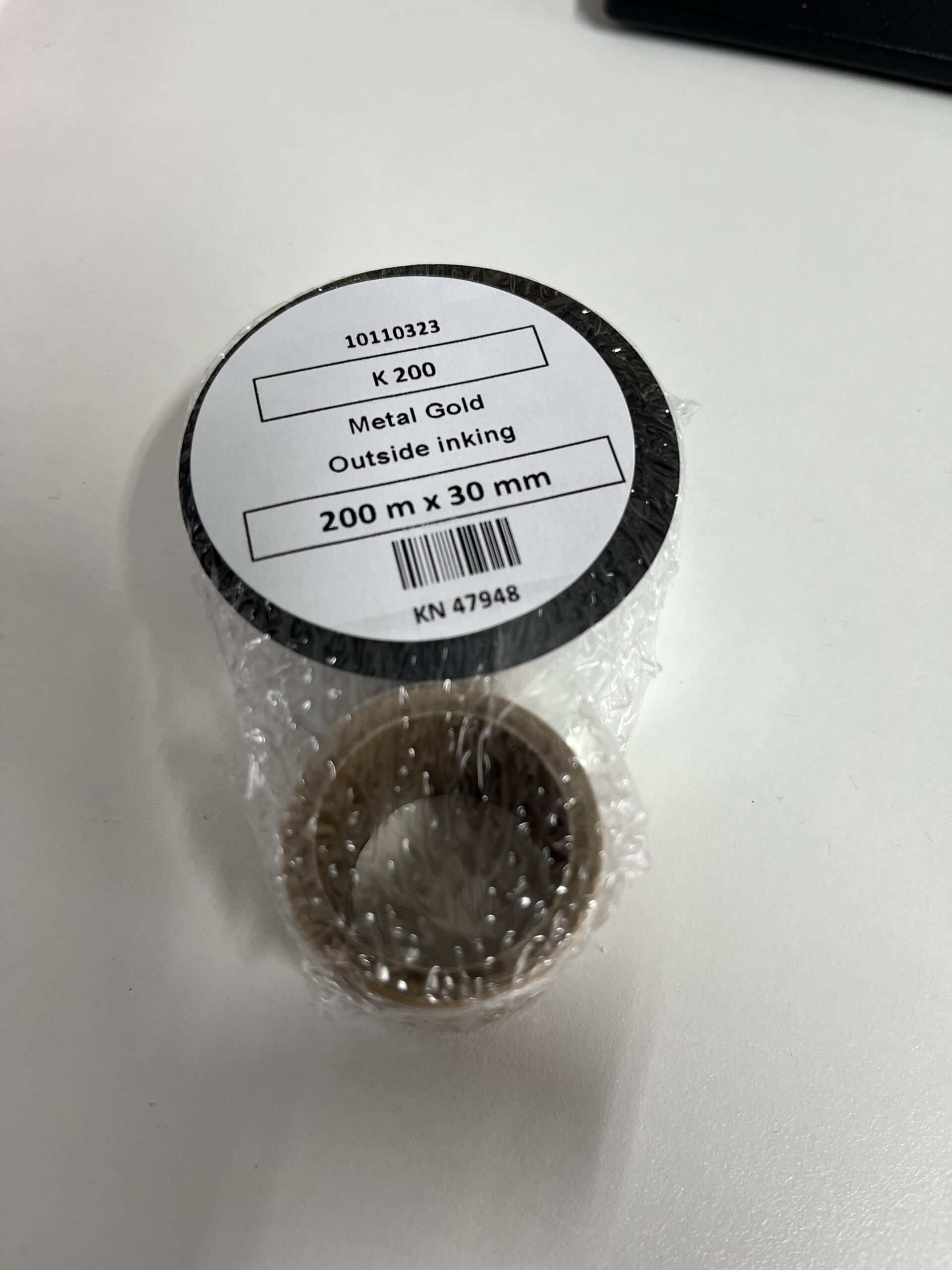 EasyRibbon printfolie hoogglans goud 30mm x 200m (K200)