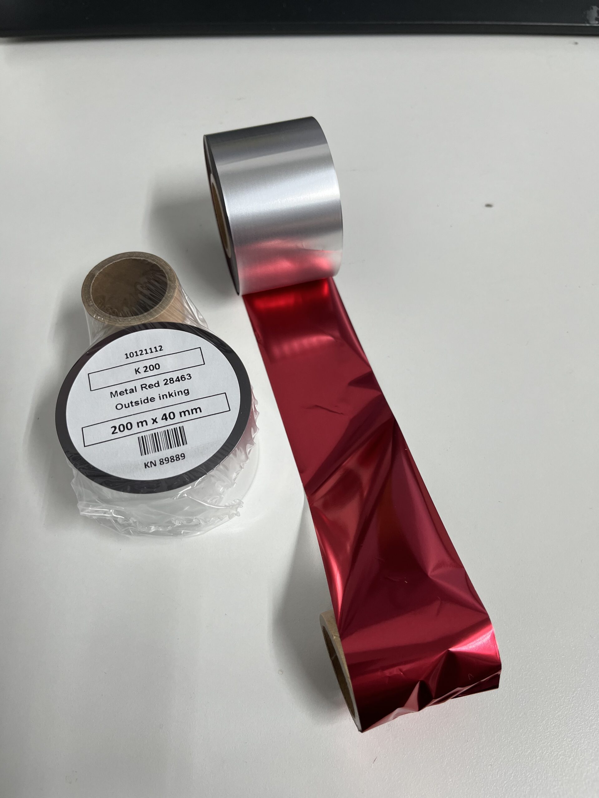 EasyRibbon printfolie hoogglans Rood 40mm x 200m (K200)